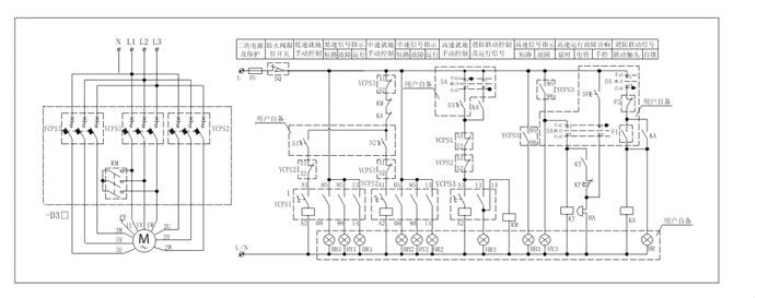 ZHCPS-D双速、三速电机控制保护开关 